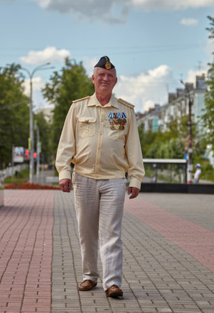 Celebration of the day of the Russian Navy.のeditorial素材