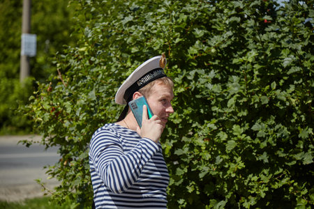 Celebration of the day of the Russian Navyのeditorial素材