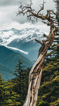 Scenic view of Mount Cook National Park, South Island, New Zealandの素材