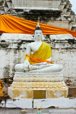 white buddhaの写真素材
