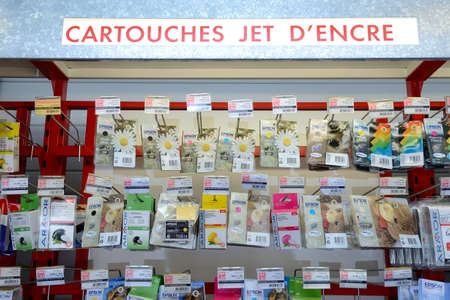 Normandy, France, September 2013.
Purchase of school supplies in a stationery store with parents.のeditorial素材