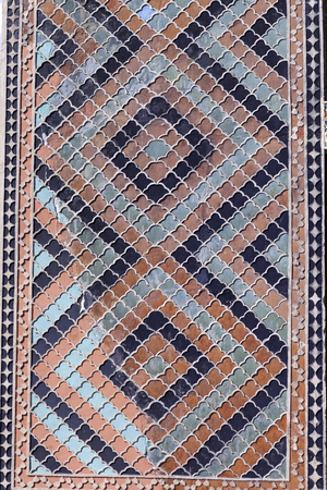 textures of the Palace of Shaki Khans in Azerbaijan