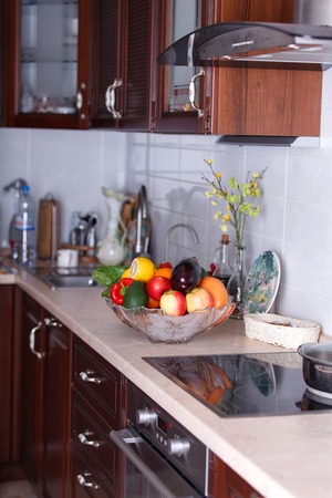 classic kitchen in a modern home.の写真素材