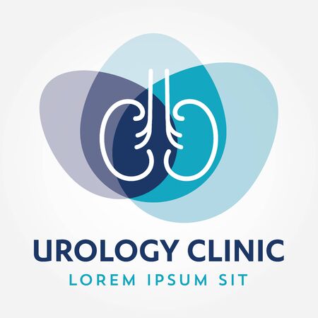 Kidney Urology Care logo designs vector, Human Kidneys, Nephrology Icon . Medical Hospital Clinic Symbolのイラスト素材