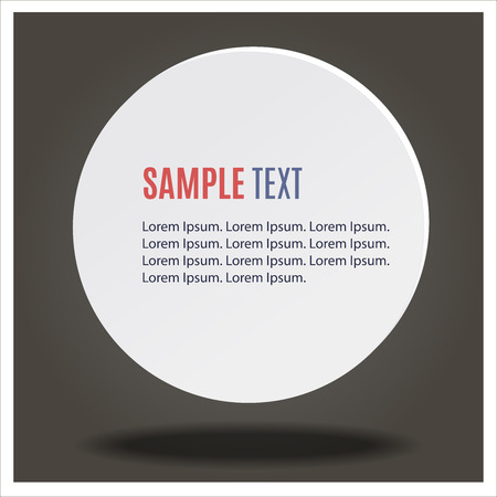 The text inside the circleのイラスト素材