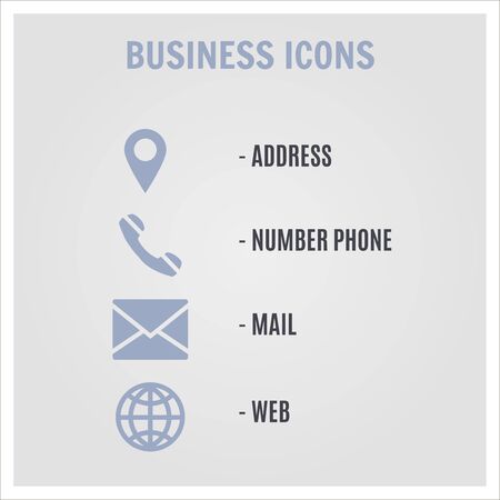 Media and communication iconsのイラスト素材