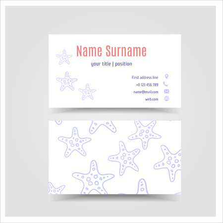 Business card template pattern vector design editable.のイラスト素材