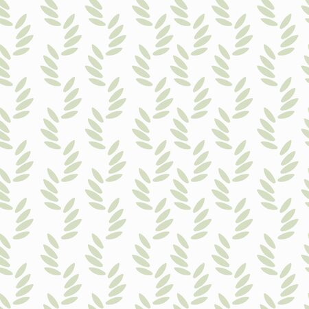 Floral texture. Green leaves on white background.のイラスト素材