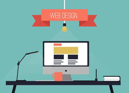 Vector illustration. Web designのイラスト素材