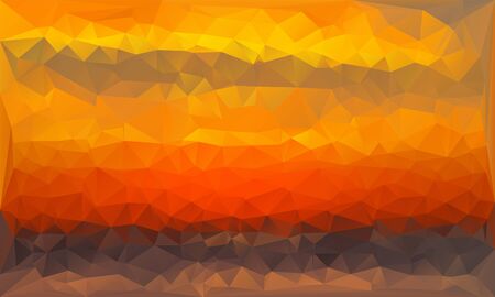 triangles abstract background - sunset - vector illustrationのイラスト素材