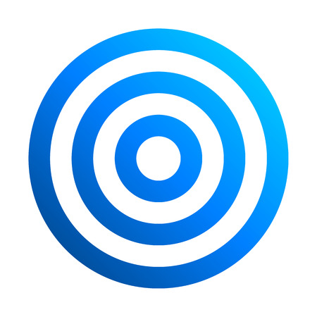 Target sign - blue gradient transparent, isolated - vector illustrationのイラスト素材
