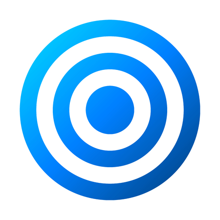 Target sign - blue gradient transparent, isolated - vector illustrationのイラスト素材