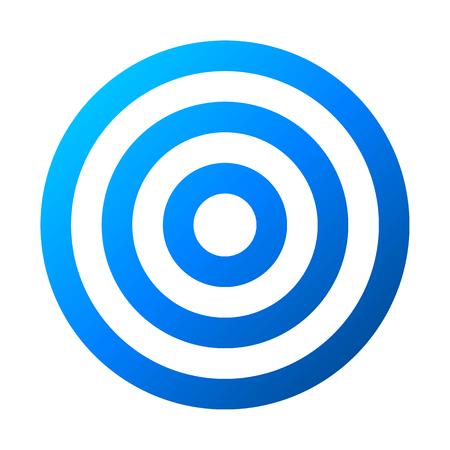 Target sign - blue gradient transparent, isolated - vector illustrationのイラスト素材
