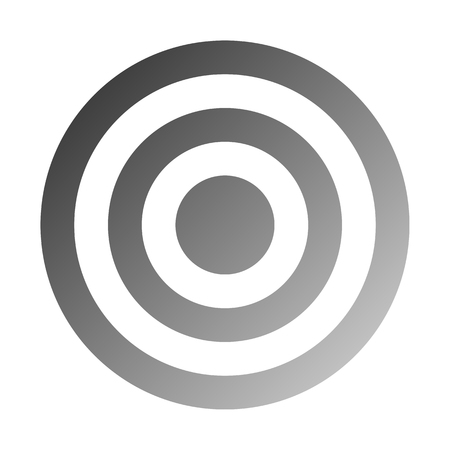 Target sign - medium gray gradient transparent, isolated - vector illustrationのイラスト素材