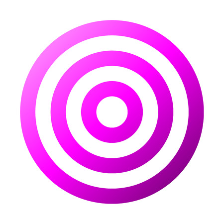 Target sign - purple gradient transparent, isolated - vector illustrationのイラスト素材