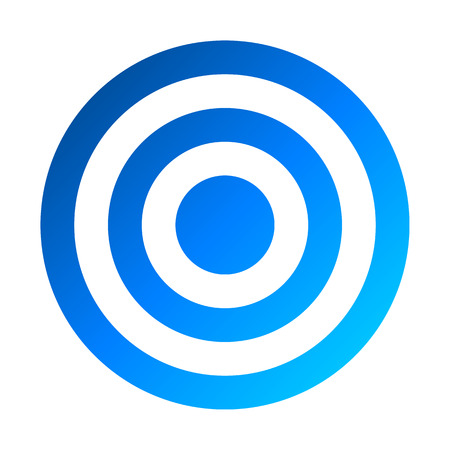 Target sign - blue gradient transparent, isolated - vector illustrationのイラスト素材