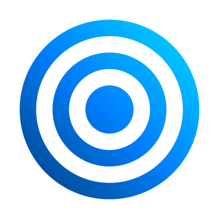 Target sign - blue gradient transparent, isolated - vector illustrationのイラスト素材