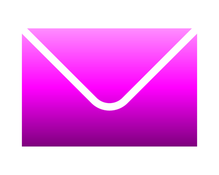 Mail symbol icon - purple gradient, isolated - vector illustrationのイラスト素材