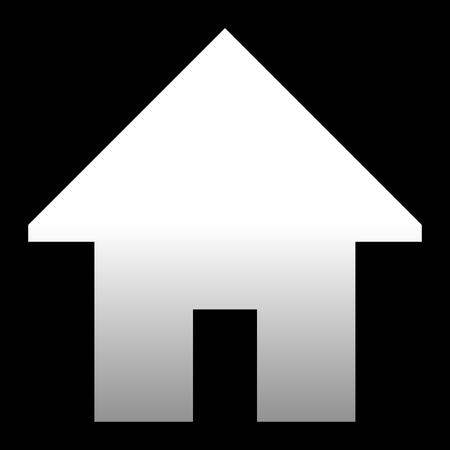 Home symbol icon - white gradient, isolated - vector illustrationのイラスト素材