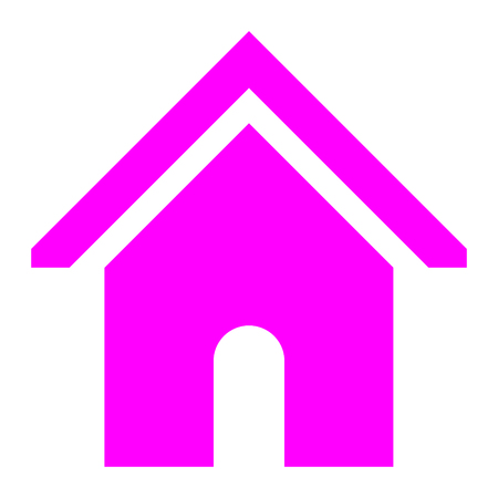 Home symbol icon - purple simple, isolated - vector illustrationのイラスト素材