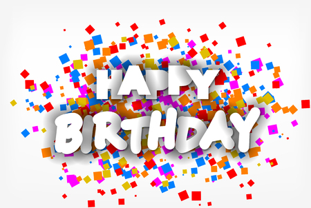 Happy Birthday - greeting card, flyer, invitation - vectorのイラスト素材