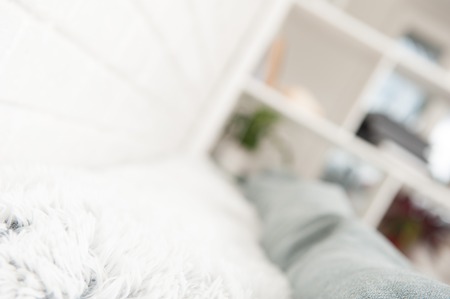 White background with elements of interiorの写真素材