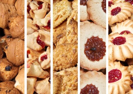 different types of cookiesの写真素材