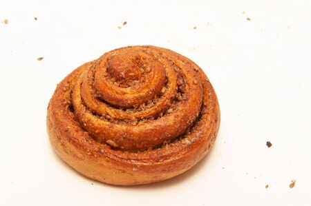 Cinnamon rolls isolated on white background.の写真素材