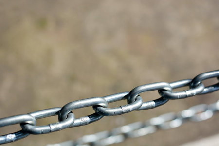 Chain in brown background