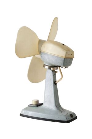 isolated retro style ventilator の写真素材