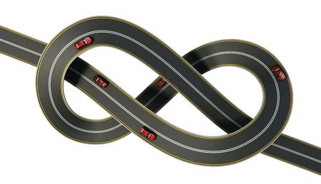 highway tied in a bungle isolated の写真素材