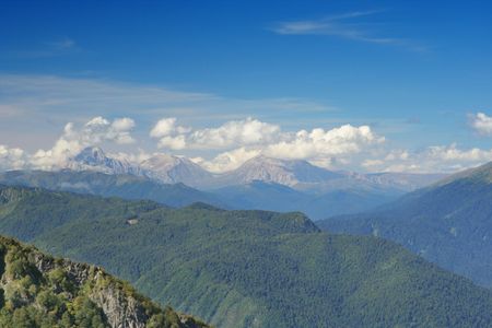 mountain's landscape in Sochi