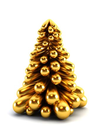 symbolic chistmas tree 3d renderingの写真素材
