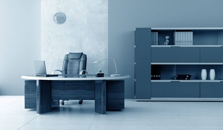 modern office interior 3d renderingの写真素材