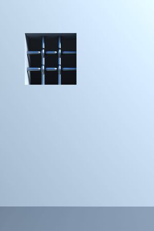 prison's window 3d renderingの写真素材