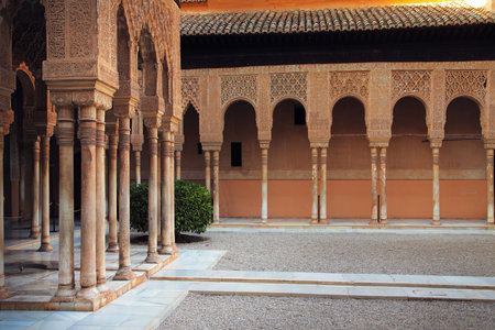 Alhambra patio, Granada, Spainのeditorial素材