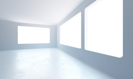 3d rendering the empty office roomの写真素材