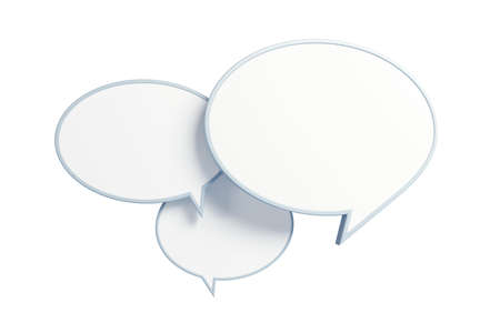 bubble talk isolated 3d renderの写真素材