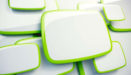 bubble talk 3d renderの写真素材