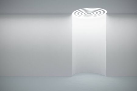 empty boutique showcase, 3d renderの写真素材