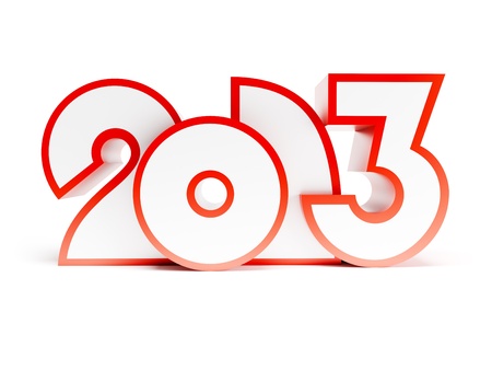 new year 2013, 3d renderの写真素材
