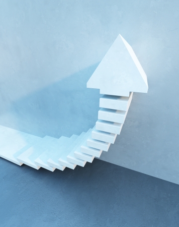 stairs going  upwardの写真素材