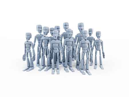 group of people, isolated illustrationの写真素材