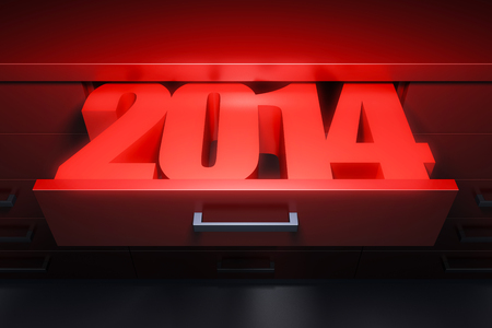 new year 2014 are comingの写真素材