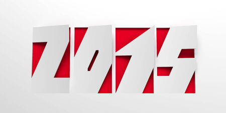 new year 2015, 3d renderの写真素材