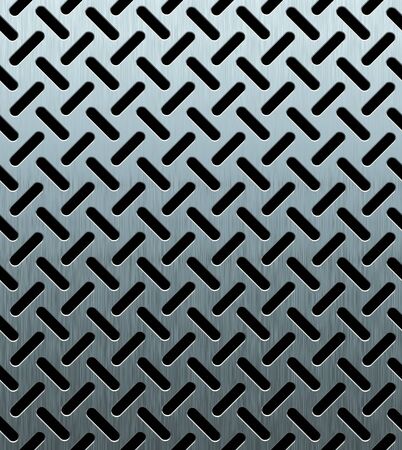 texture of perforated metal sheetの写真素材