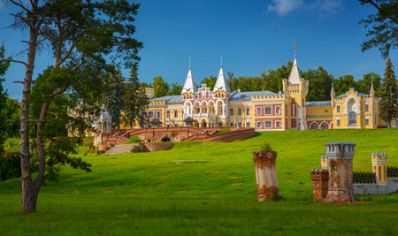 mansion of baron Von Dervis in village Kiritzi, Russia, 1889-1907のeditorial素材