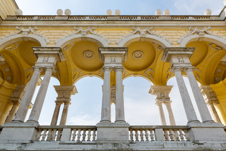 Gloriette at Schoenbrunn Palace Gardens, Vienna, Austriaのeditorial素材