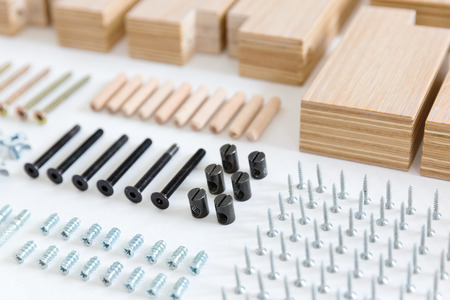 wooden furniture to take to piecesの写真素材