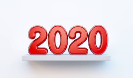 2020 Happy new year creative design background or greeting cardの写真素材